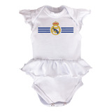 Pañalero Real Madrid Niña Vestido Pañalero Algodon 100%