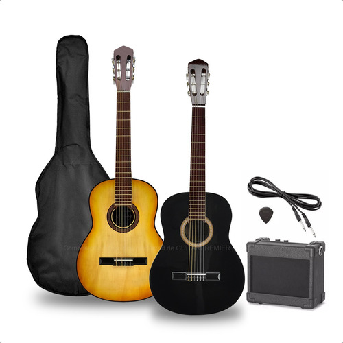 Guitarra Electroacustica Nylon + Ampli + Funda + Pua + Cable