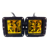 Faros Led Duallys Aurora 4 Pul 40w Golden Ambar Potente Par