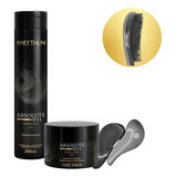 Kit Absolute Oil Aneethun Shampoo,máscara Lançamento+escova