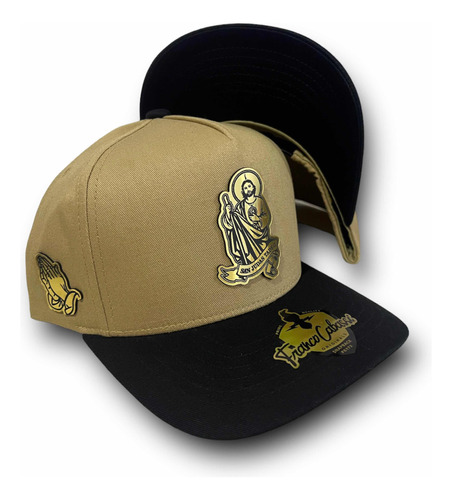 Gorra San Judas Tadeo Placa Gold Premium Snapback Rg Caps