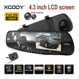 4.3 1080p Hd Dual Lente Coche Dvr Dash Cam Grabadora De Víde