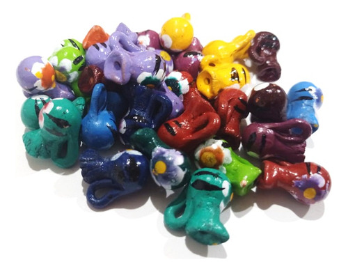 Cantaro Colores 20pzs Miniatura Barro Juguete Artesanal