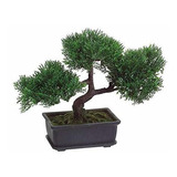 Árbol De Bonsai De Cedro Japonés Artificial, 9 Pulgadas De A