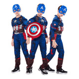 Traje De Cosplay Capitan America Mono De Superhéroe Niños