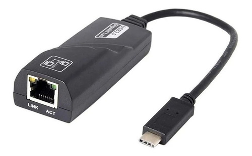 Gigabit Adaptar Lan Rede Usb Type-c 3.0 10/100/1000 Com Nf