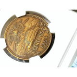 Moeda México 20 Centavos 1954 Certificação Ngc Bronze