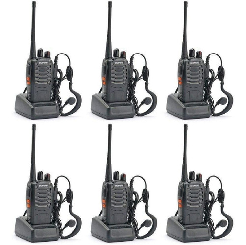 Baofeng Bf-888s Radio De Dos Vías (paquete De 6 Radios)