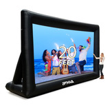 Ppxia Pantalla De Cine Inflable Para Exteriores De 20 Pies,