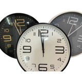 Reloj Pared 30 Cm Moderno Blanco/negro Premium