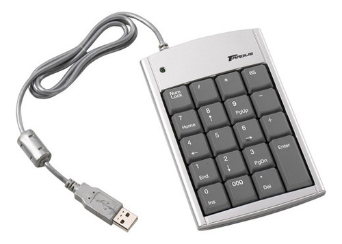 Teclado Numerico Alambrico Usb Hub 2ptos Usb 2.0 Windows/mac