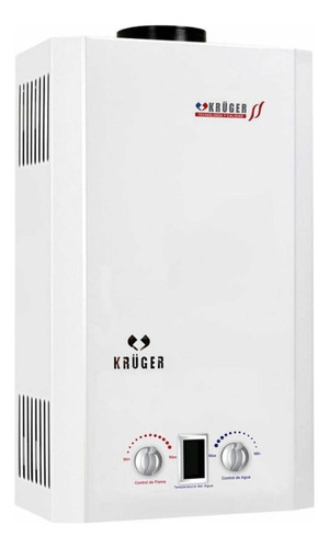 Calentador Boiler Instantáneo 10 Lts Gas Lp Krüger Color Blanco Tipo De Gas Glp