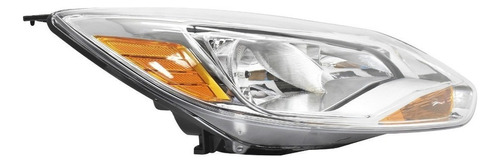 Faro Para Ford Focus 2012-2014 Fondo Cromo Derecho