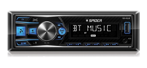 Estéreo Para Auto Bluetooth Mp3 Usb Spider Sr-45ub