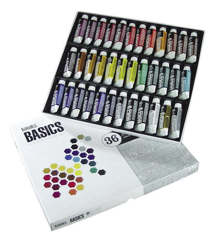 Set 36 Acrílicos Basics 22ml. Liquitex