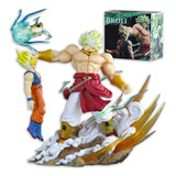 Estátua Goku Vs Broly Dragon Ball Action Figure Diorama 17cm