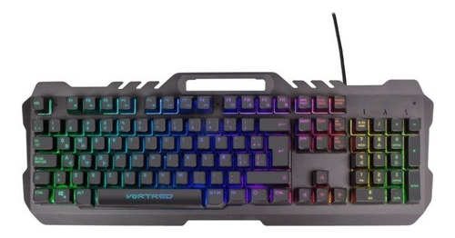 Teclado Gaming Vortred V-930426 - Usb, Español, Negro, /v Color Del Teclado Negro Idioma Español