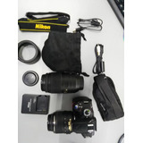 Cámara Nikon  D3200 Negra 2 Lentes  + Tripie Vanta 8020