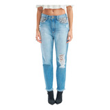 Calça Jeans Easy Lança Perfume Mon High In23 Azul Feminino