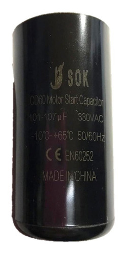 Capacitor De Arranque 101-107 Mf 330v 