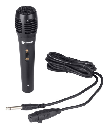 Micrófono Steren Mic-110 Dinámico Unidireccional