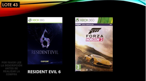 Resident Evil 6 Juegos Xbox 360 Originales Pack 43