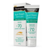 Protetor Solar Neutrogena Sun Fresh Derm Care Sem Cor Fps70