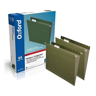 Folder Colgante Pendaflex Carta Color Verde C\u002F25 Piezas | MercadoLibre