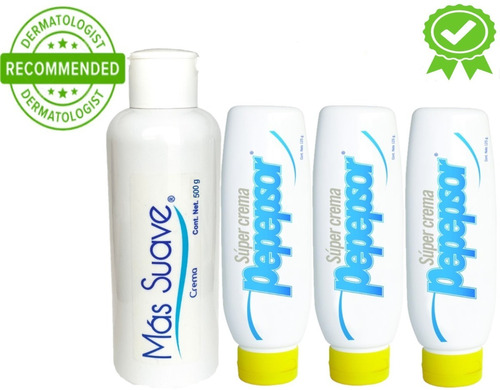 3cremas Pepepsor - 1 Mas Suave 500ml Nopsor Aux Tx Psoriasis