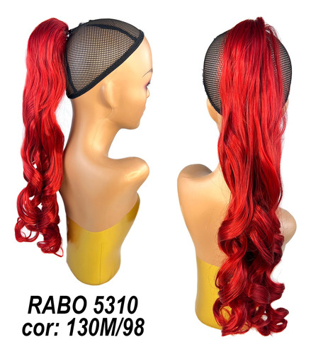 Cabelo Aplique Rabo De Cavalo Com Piranha Fibra Japonesa 