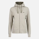 Poleron Mujer Insigne Full Zip Hoody Sweatshirt Gris Cálido 