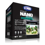 Nano Acuario Cascada 15 Litros Para Agua Dulce Color Negro