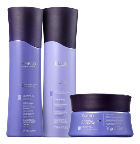 Kit Másc + Shampoo + Cond. Specialist Blonde Amend