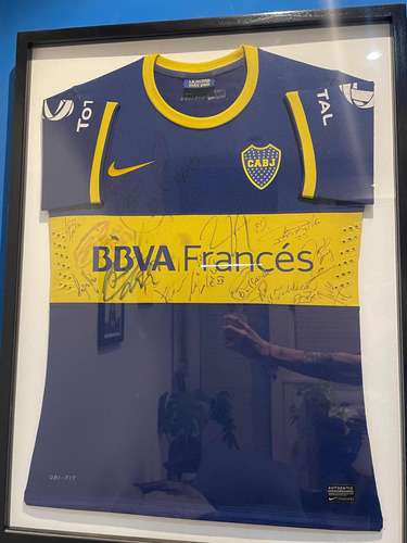Camiseta Boca Juniors Firmada Por Plantel E Ídolos
