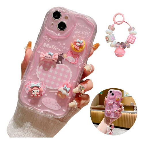 Funda De Transparente Para iPhone Diseño De Melody + Llavero