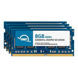 Owc 32gb (4x8gb) Ddr4 3200mhz Pc4-25600 Cl22 1rx8 So-dimm