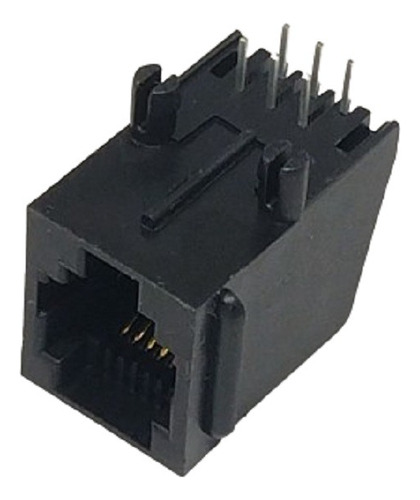 Conector Rj-11 6p6c Hembra Para Impreso Pack X 5