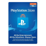 Tarjeta Prepagada Psn 10 Usd Región Usa Ps3/ps4/ps5