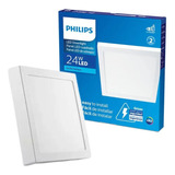 Spot Led Plafon Philips Superficial 24w Cuadrado Luz Fría