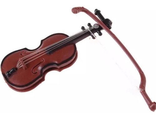 Instrumento Musical En Miniatura, Mini Violín De Madera 8cm