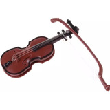 Instrumento Musical En Miniatura, Mini Violín De Madera 8cm