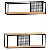 Conjunto Rack + Prateleira Aerea Design Industrial