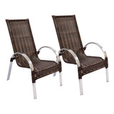 Cadeiras Em Alumínio Poltrona Piscina Sol E Chuva Premium