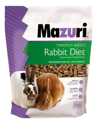 Alimento Para Conejos Mazuri Timothy Rabbit 2.5kg