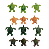 5 X 12 Piezas Realistas Figuras De Animales De Tortuga