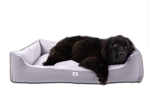 Cama Perro Mascota Pet2go® 100% Lavable Deluxe Jumbo 125x85