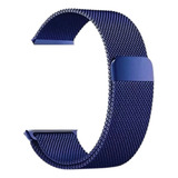 Pulseira Aço Magnética Compatível Com Kiwitime Hello Watch 3 Cor Azul 42 Ao 49mm