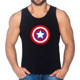 Camiseta Capitan America Tipo Esqueleto Manga Sisa 