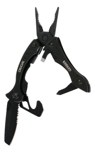 Gerber Crucial Multi-tool - Clip Negro Y Cortador De Correa 