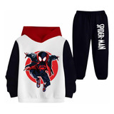 Sudadera De Niño 2pz Incluye Sudadera Y Pans Mod2 Spiderman 